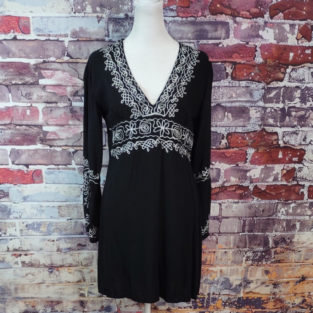 Soaked Embroidered Beach Dress/Cover-up